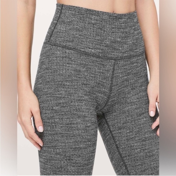 Lululemon Wunder Under Hi-Rise Tight *28" Luon Variegated Knit Gray Heathered - Picture 4 of 11
